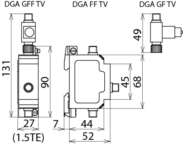 DEHN Kombi-Ableiter-Set DEHNgate DGA GFF TV