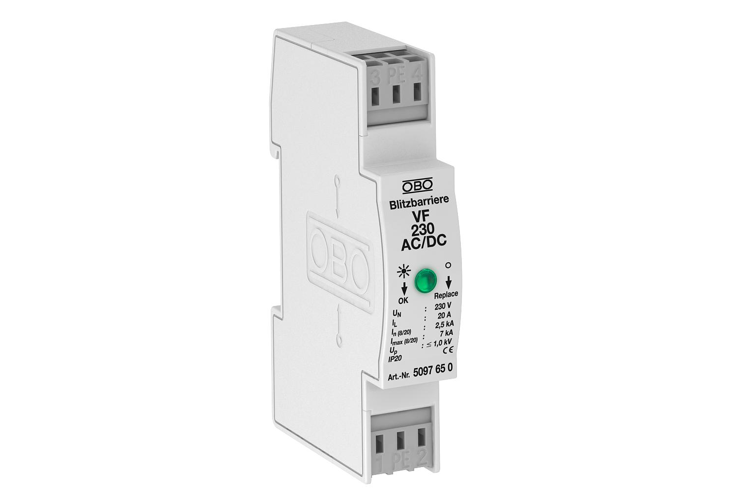 OBO Bettermann Vertr Blitzbarriere 230V AC VF230-AC/DC