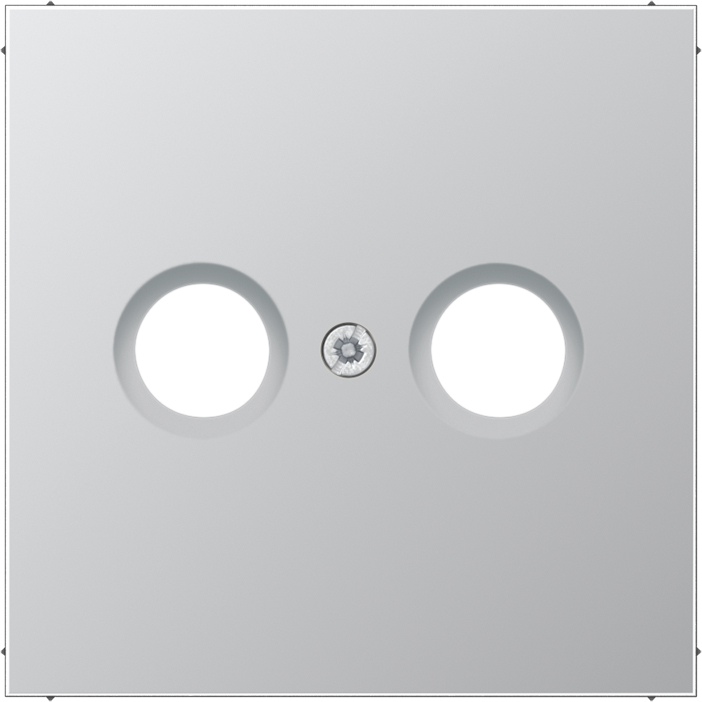 Jung Abdeckung alu für Antennendose AL 2990 TV