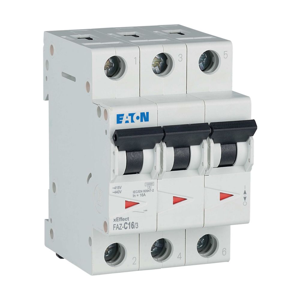 Eaton (Moeller) Leitungsschutzschalter C 16A, 3p FAZ-C16/3