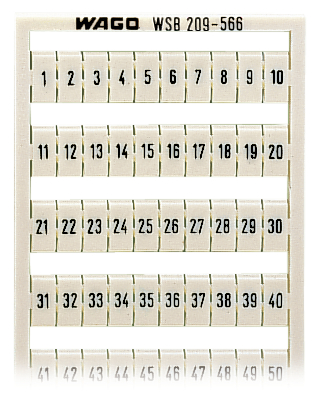 WAGO GmbH & Co. KG WSB-Bezeichnungssystem W: 1-50(2x) 209-566