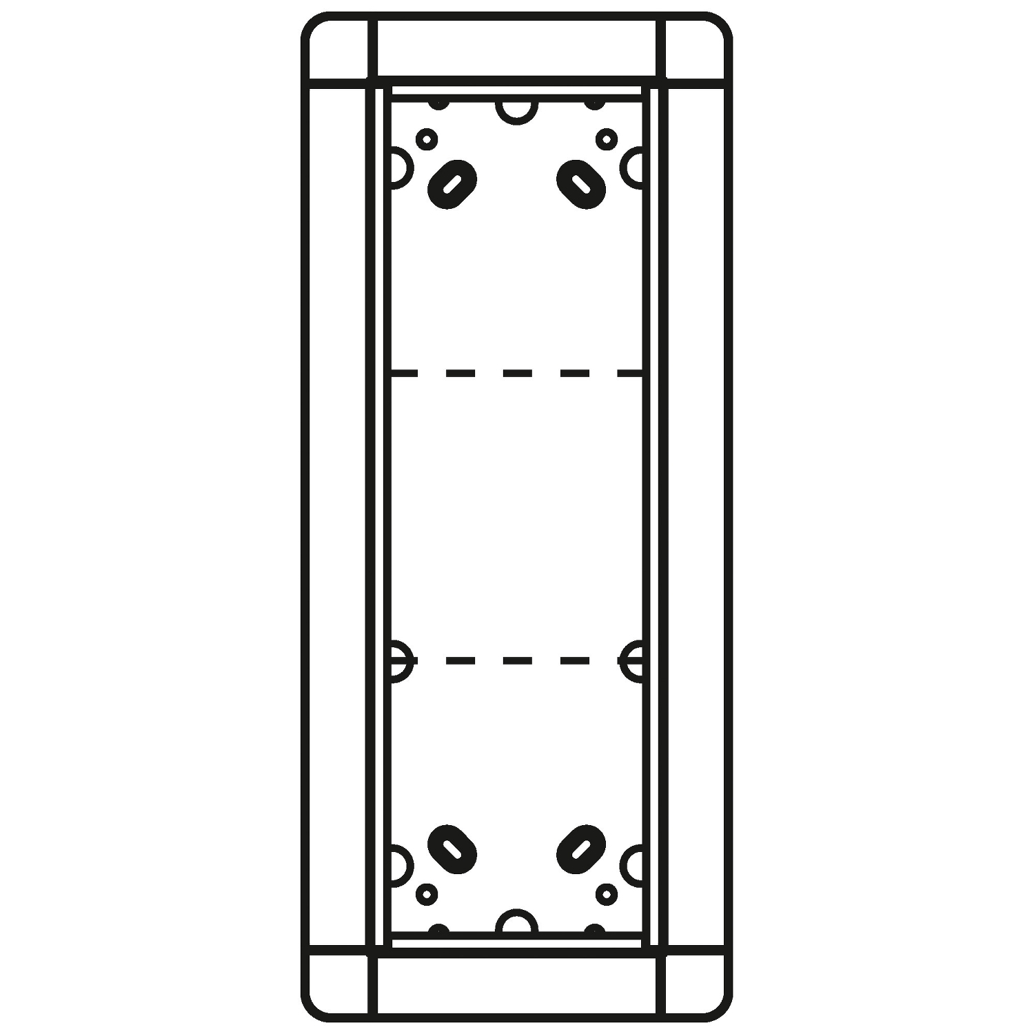 Ritto Portier UP-Rahmen si 3-fach, 141x334mm 1881320