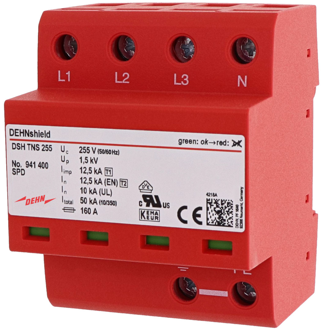 DEHN Kombi-Ableiter TN-S-Systeme DSH TNS 255