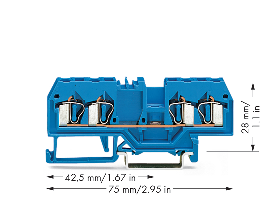 WAGO GmbH & Co. KG Durchgangsklemme bl 0,08-2,5qmm 280-834