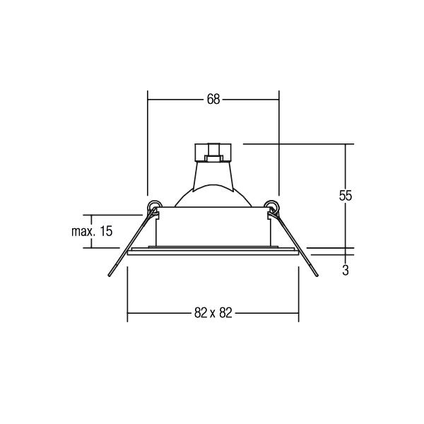 Brumberg Leuchten NV-Einbauleuchte 50W GX5,3 edelstahl 26005220