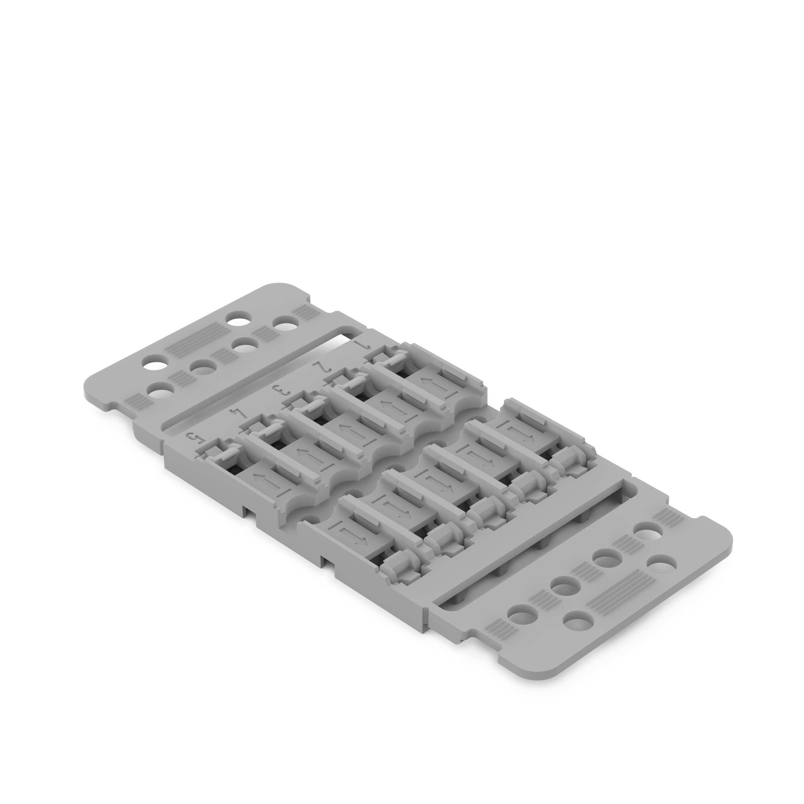 5 STK WAGO GmbH & Co. KG Befestigungsadapter mit Zugentlastung 221-2505