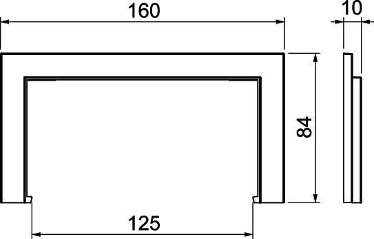 Rehau SIGNA BASE Wandabdeckr. 70x130, RAL9010 BRK WA70130 rws