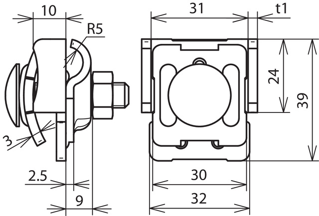 DEHN Falzklemme NIRO 0,7-8mm FKKB610KBF078V2A