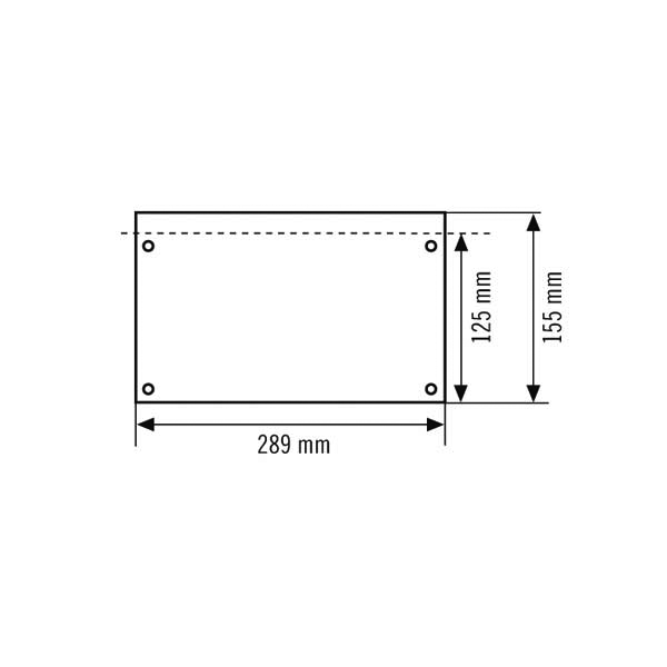 ESYLUX Piktogrammscheibe 1-seitig PU SLX24DIS #EN10079078