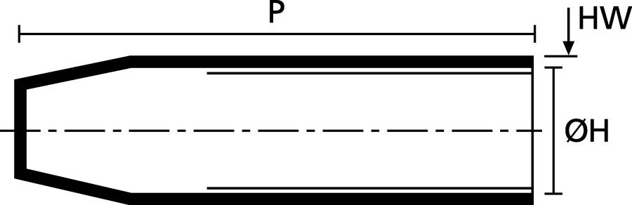 HellermannTyton Endkappe 1612-1-B5W2-PO-X-BK