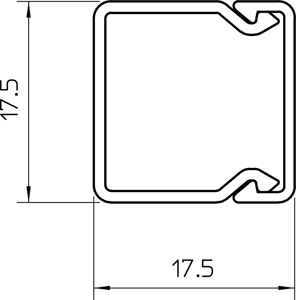 2 M OBO Bettermann Vertr Wand- und Deckenkanal 20x20x2000 PVC lgr WDK20020LGR