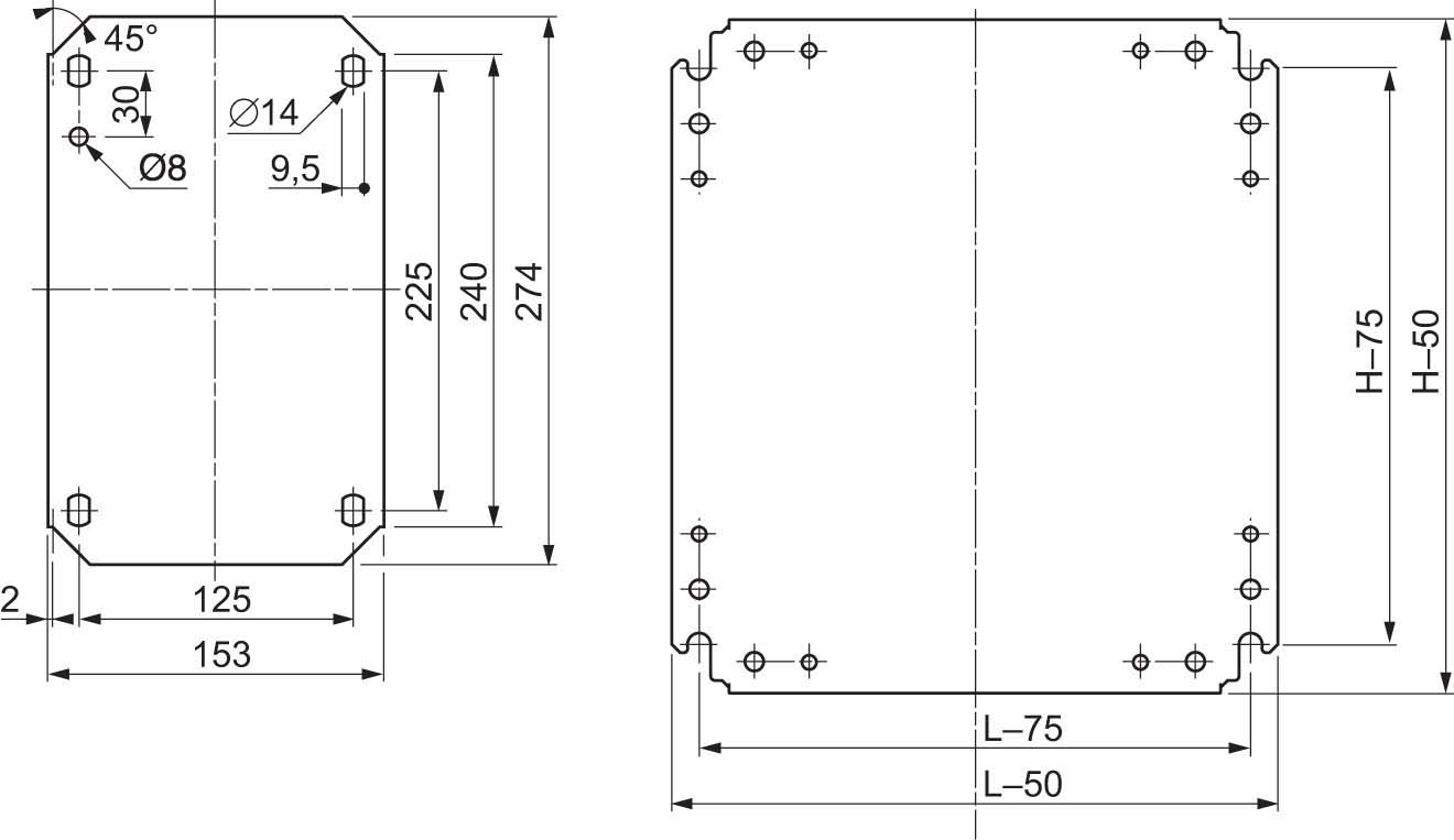 Schneider Electric Montageplatte 250x350 NSYMM43