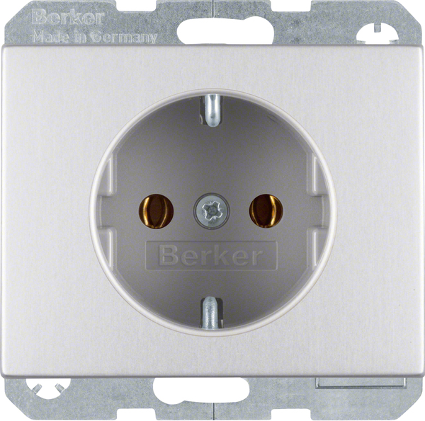 Berker SCHUKO-Steckdose Alu  47157003