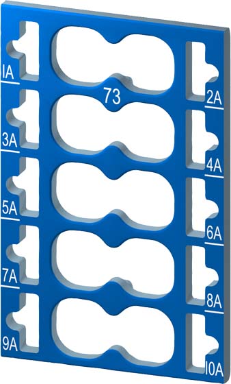 Siemens Dig.Industr. Farbkodierschilder 10x blau 6ES71936CP732AA0VE10