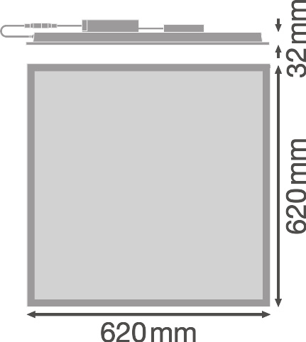 Ledvance LED-Panel M625 830, ML PLCMFT625P28W830PS