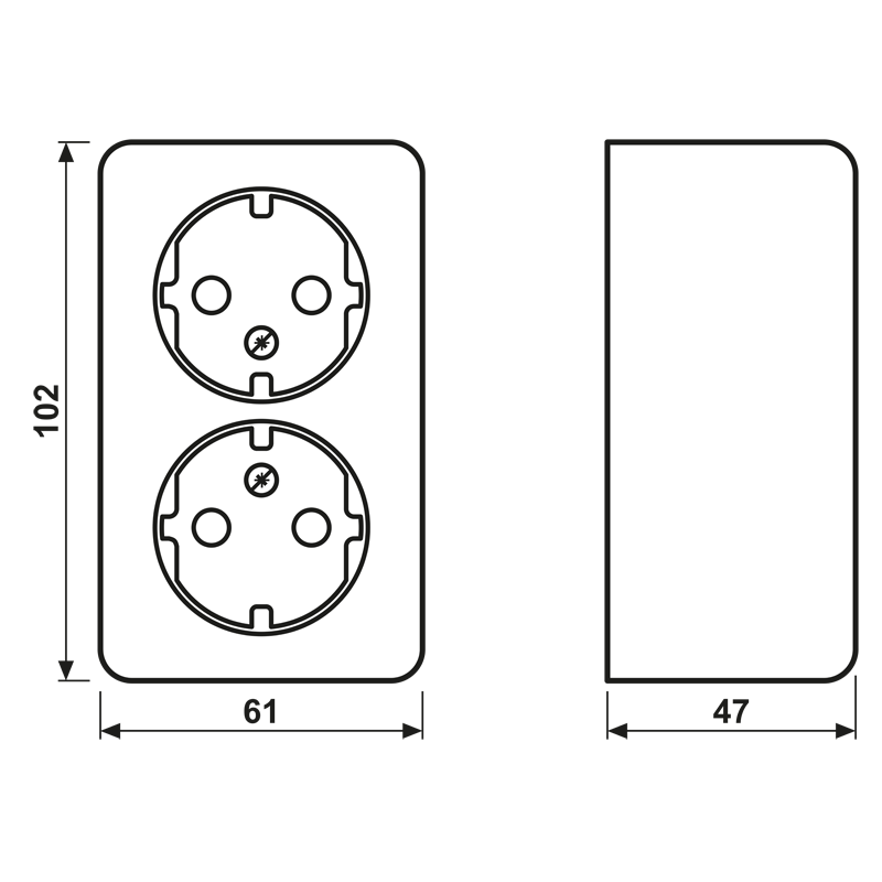 Jung SCHUKO-Steckdose 2-fach 16A 250V 6020 A WW