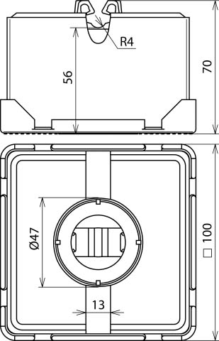 DEHN Dachleitungshalter FB f.Flachdächer 253 015