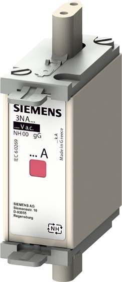 Siemens Dig.Industr. NH-Sicherungseinsatz G000 25A 500AC/250DC 3NA6810