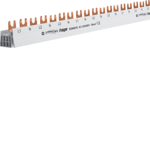 Hager Phasenschiene 4p,16qmm,54mod,Gabel KDN451E