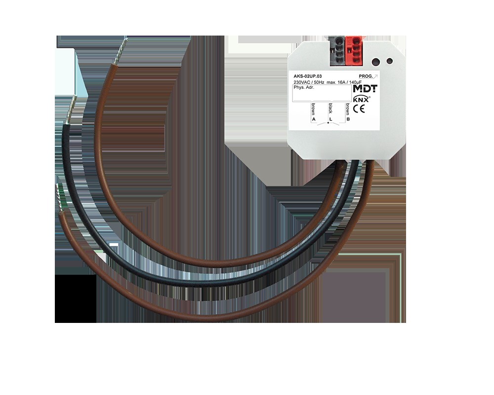 MDT technologies Schaltaktor 2-fach UP, 16 A, 230 V AC AKS-02UP.03