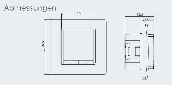 Eberle Controls UP-Uhrenthermostat FIT 3 R / weiß