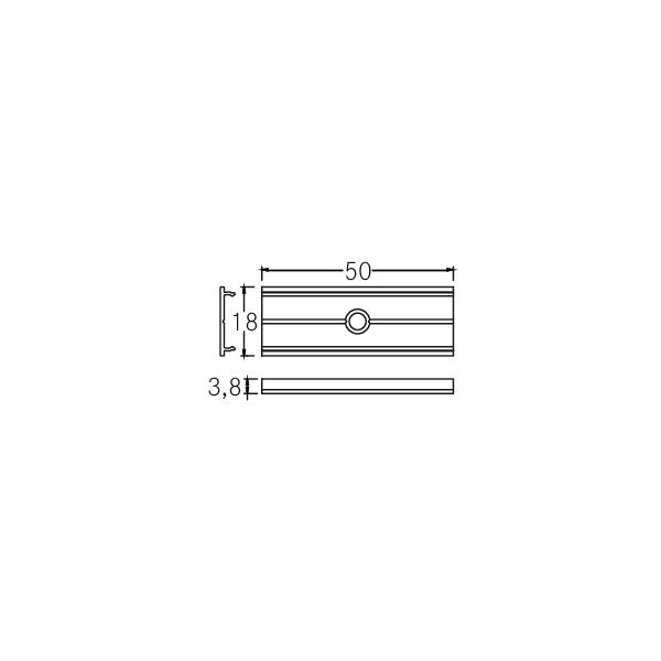 Brumberg Leuchten Verbindungsstück inkl. Bohrung 4,5mm 53005000