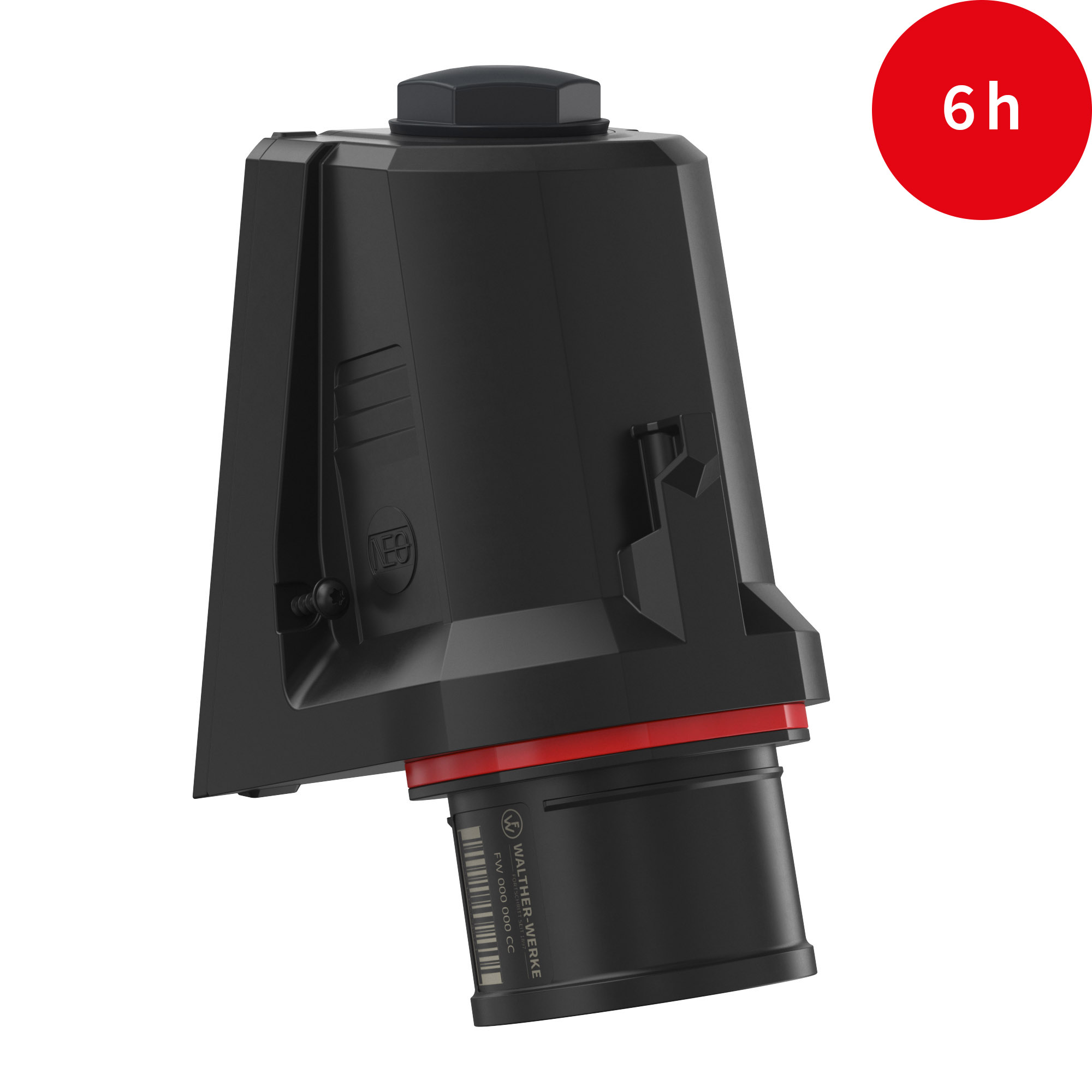 Walther Werke CEE NEO Wandgerätestecker schräg 16A5P6h IP54 FW710506CC