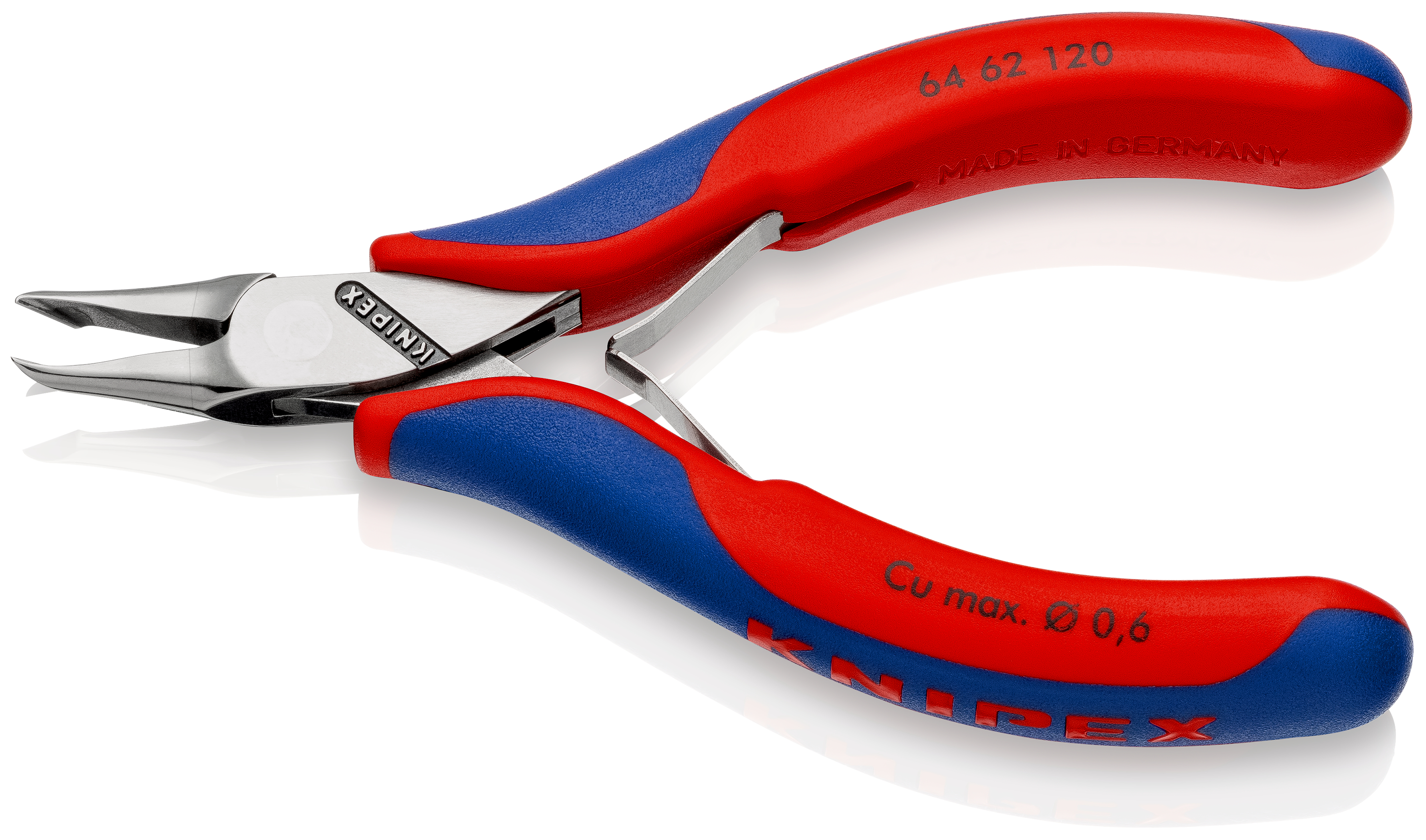 Knipex-Werk Elektronik-Vornschneider spiegelpoliert,120mm 64 62 120