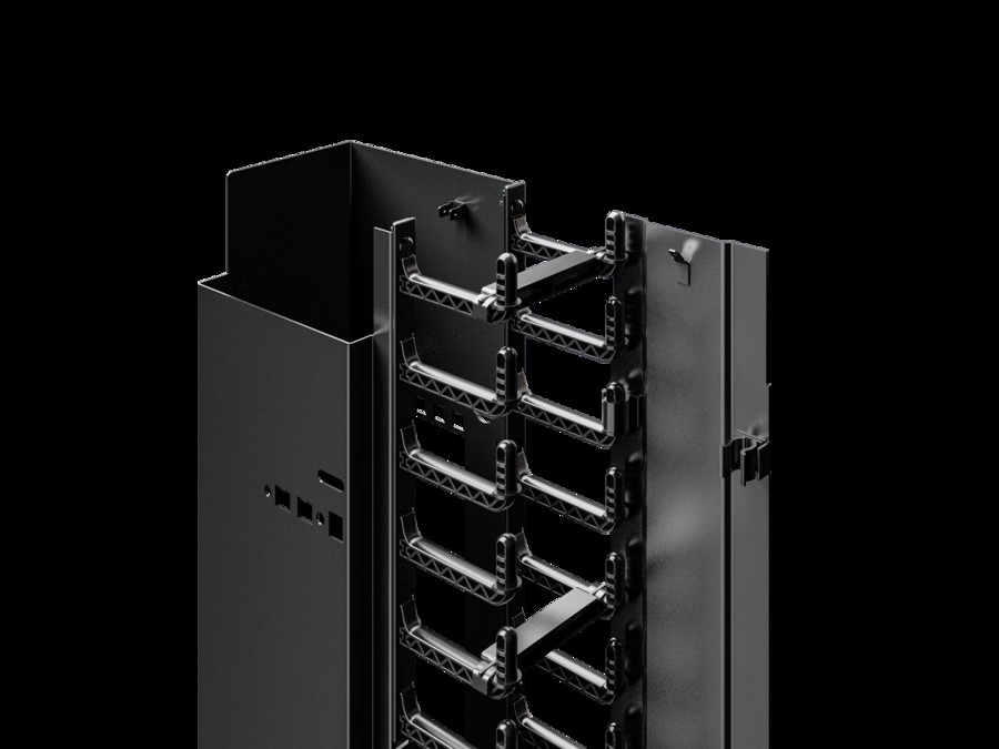Rittal Kabelkanal für VX IT TE42 HE, RAL 9005 DK 5302.052