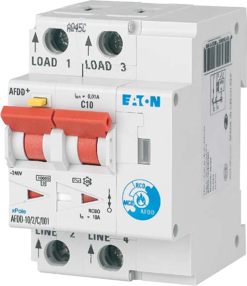 Eaton (Installation) Brandschutzschalter 2polig, B10A, 30mA AFDD-10/2/B/003-A