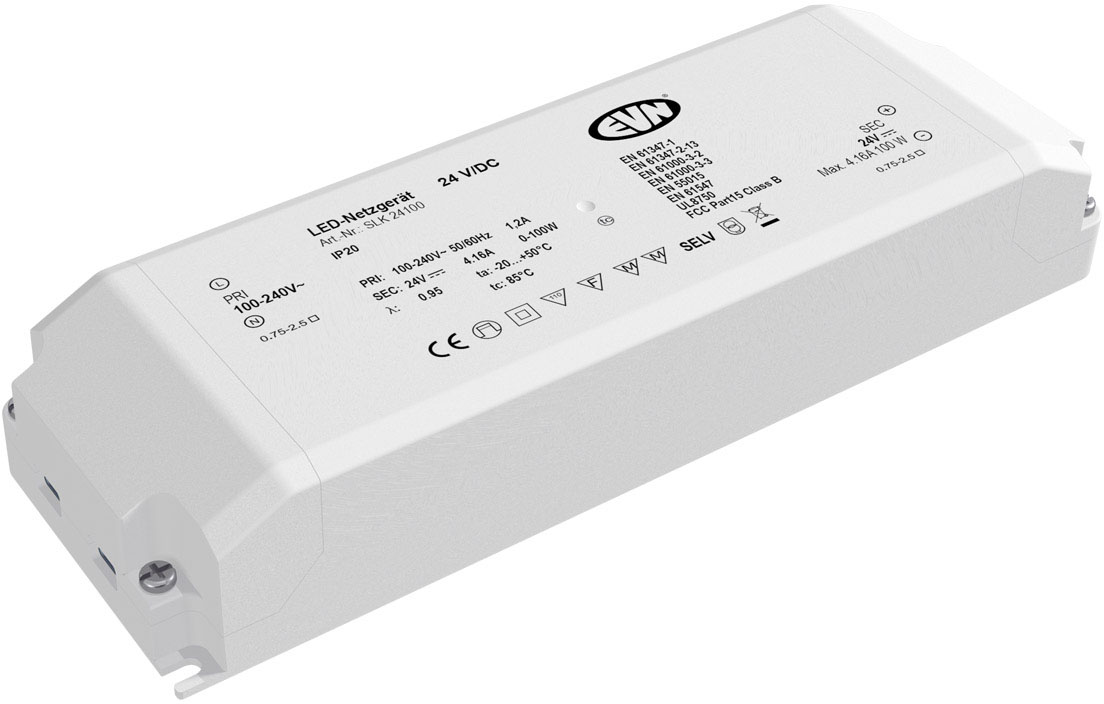 EVN Lichttechnik Netzgerät 24V/DC-0,1-100W IP20 SLK24100