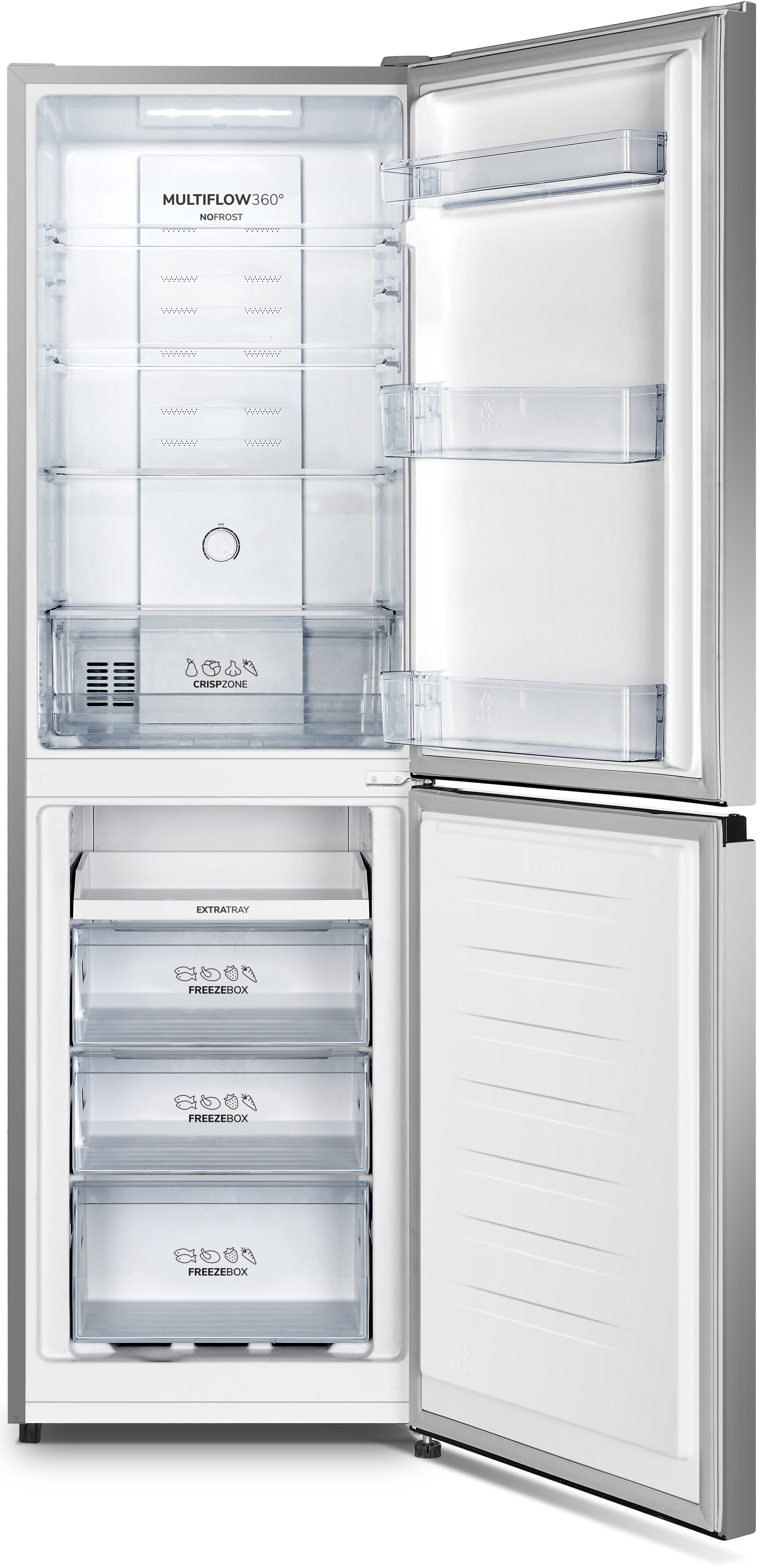 Hisense Gorenje DA Kühl/Gefrierkombi B55cm,NoFrost,si NRK418ECS4