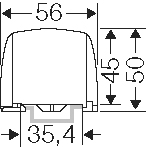 Hensel Hauptleiterabzweigklemme 5pol., 4x 1x25qmm KKL 54