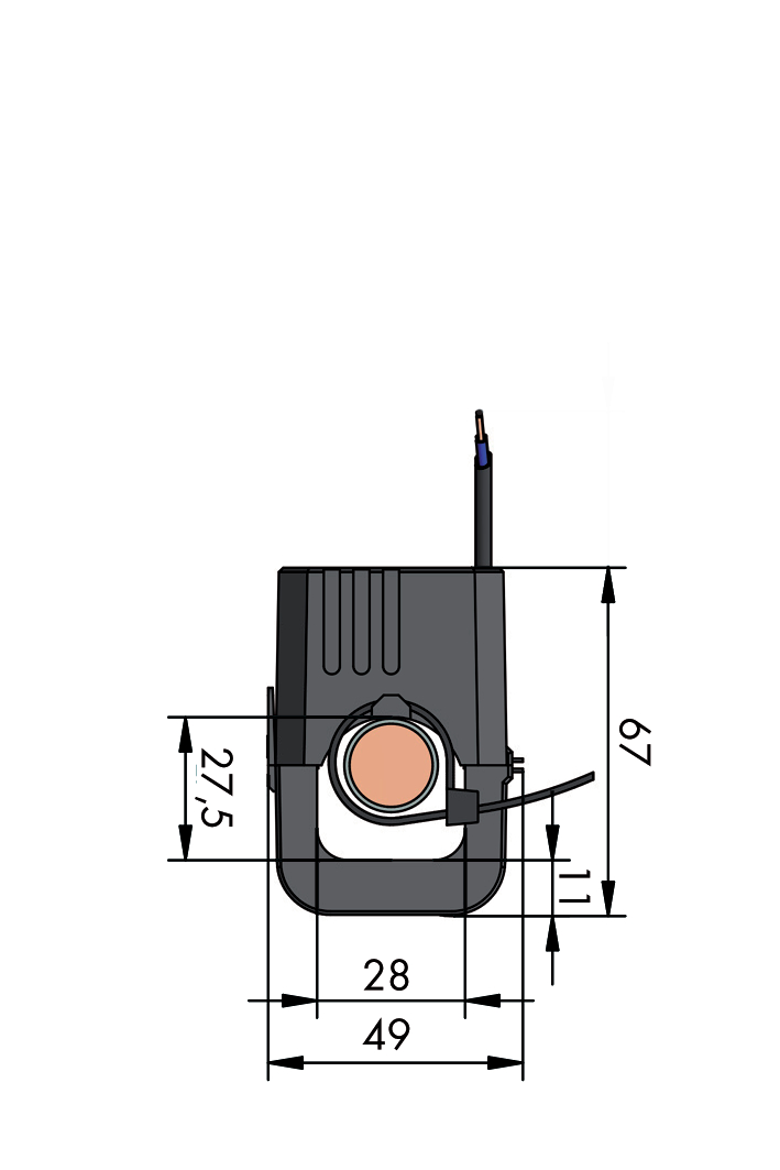 WAGO GmbH & Co. KG Kabelumbau-Stromwandler 250A/1A 0,2 855-4101/250-001