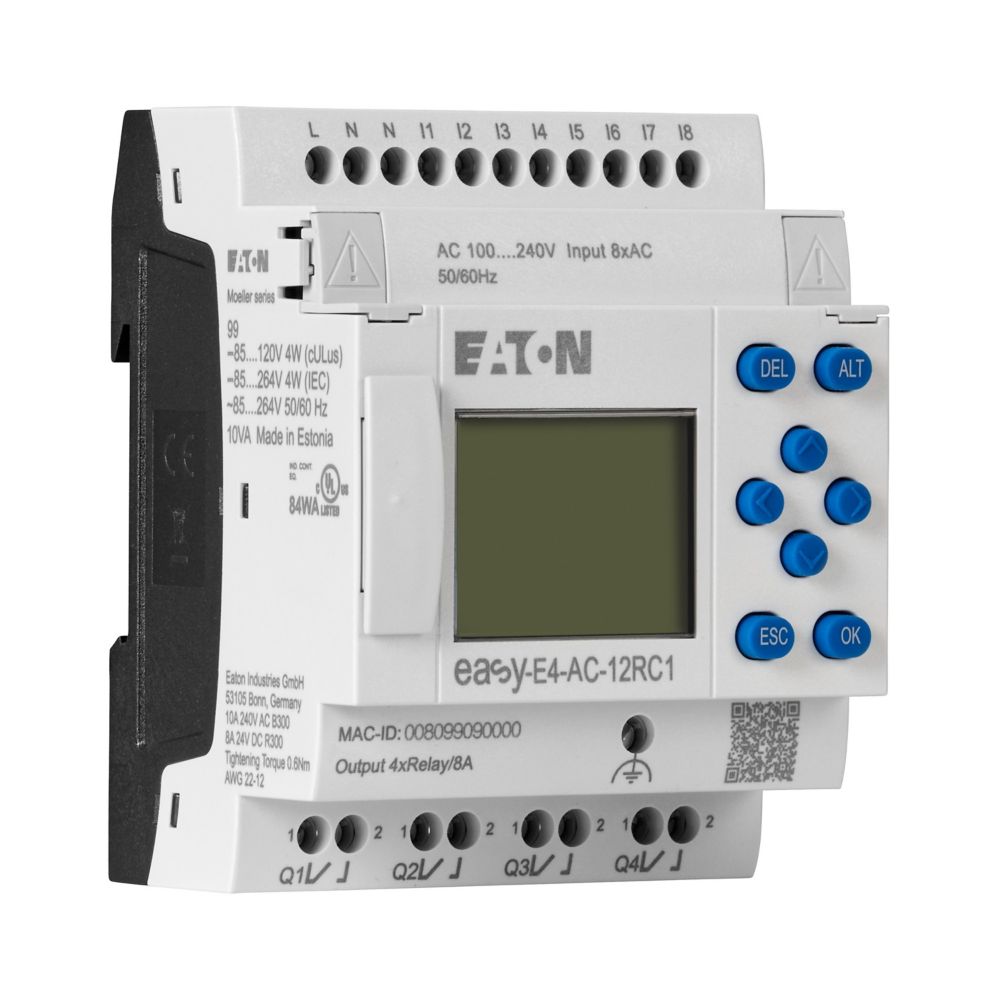 Eaton (Moeller) Steuerrelais 8 digitale Eingänge EASY-E4-AC-12RC1