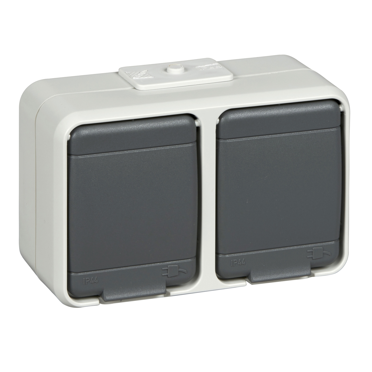 Elso Steckdose 2f. lbg AP44 455409