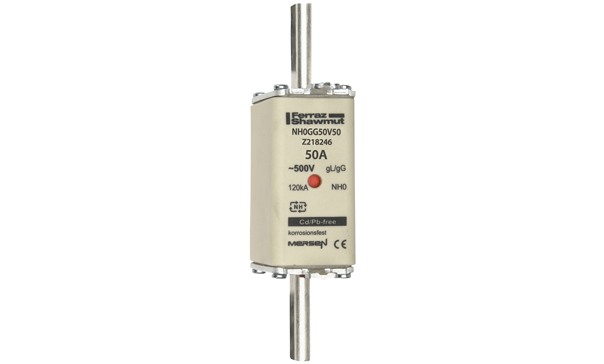 Mersen NH-Sicherungseinsatz SF Gr.0 gG 50A/500V KM NH0GG50V50