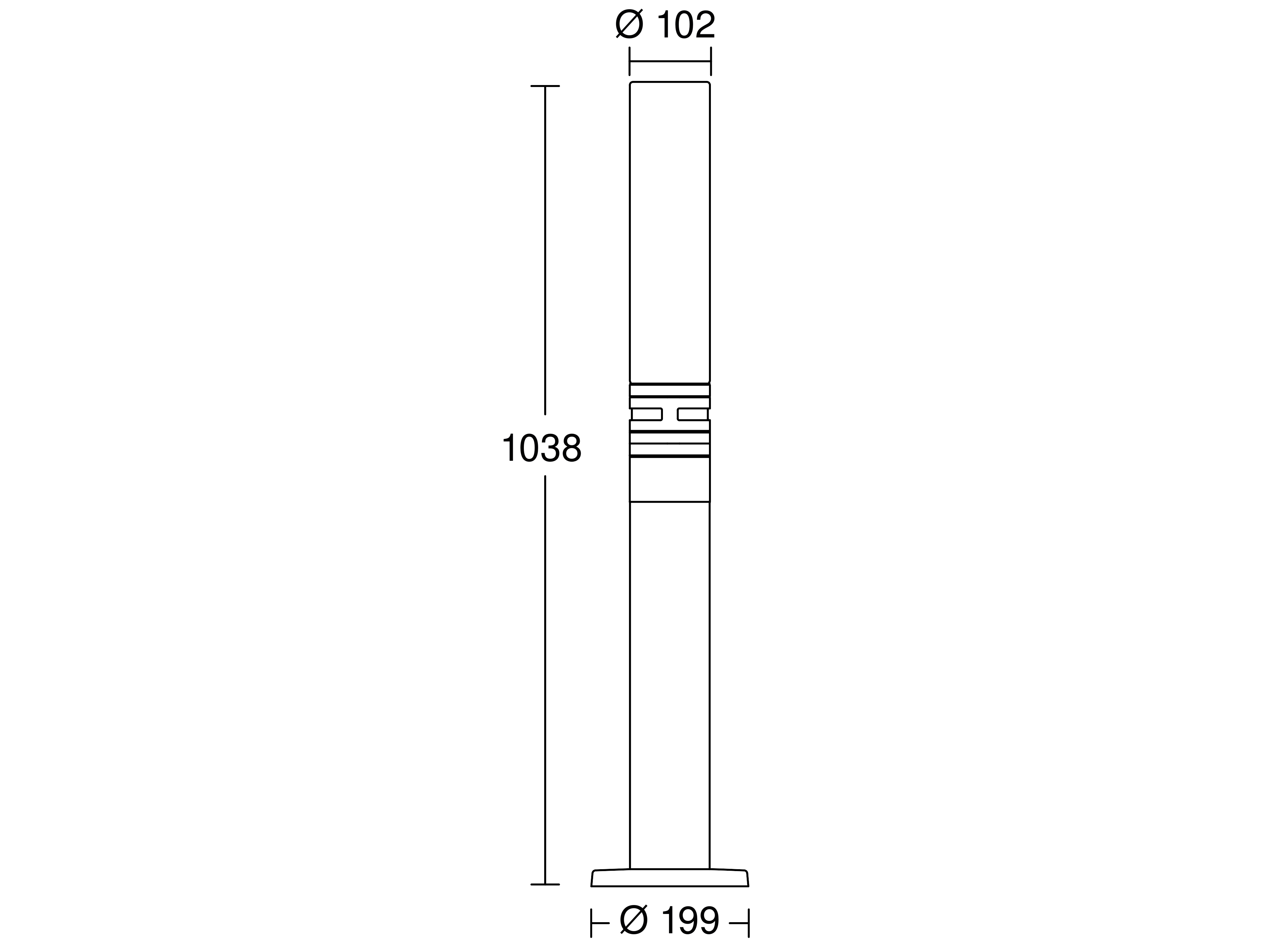 Steinel Sensor-LED-Außenleuchte GL 60 S 3000K