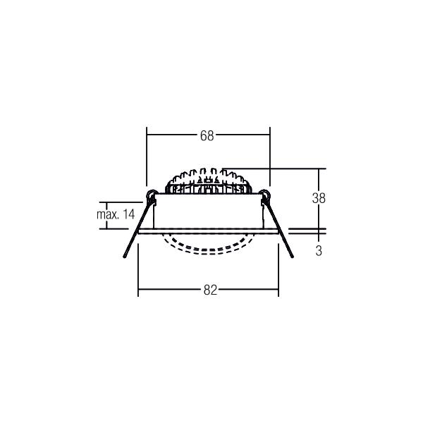 Brumberg Leuchten LED-Einbaustrahler 350mA d2w alu 12461253