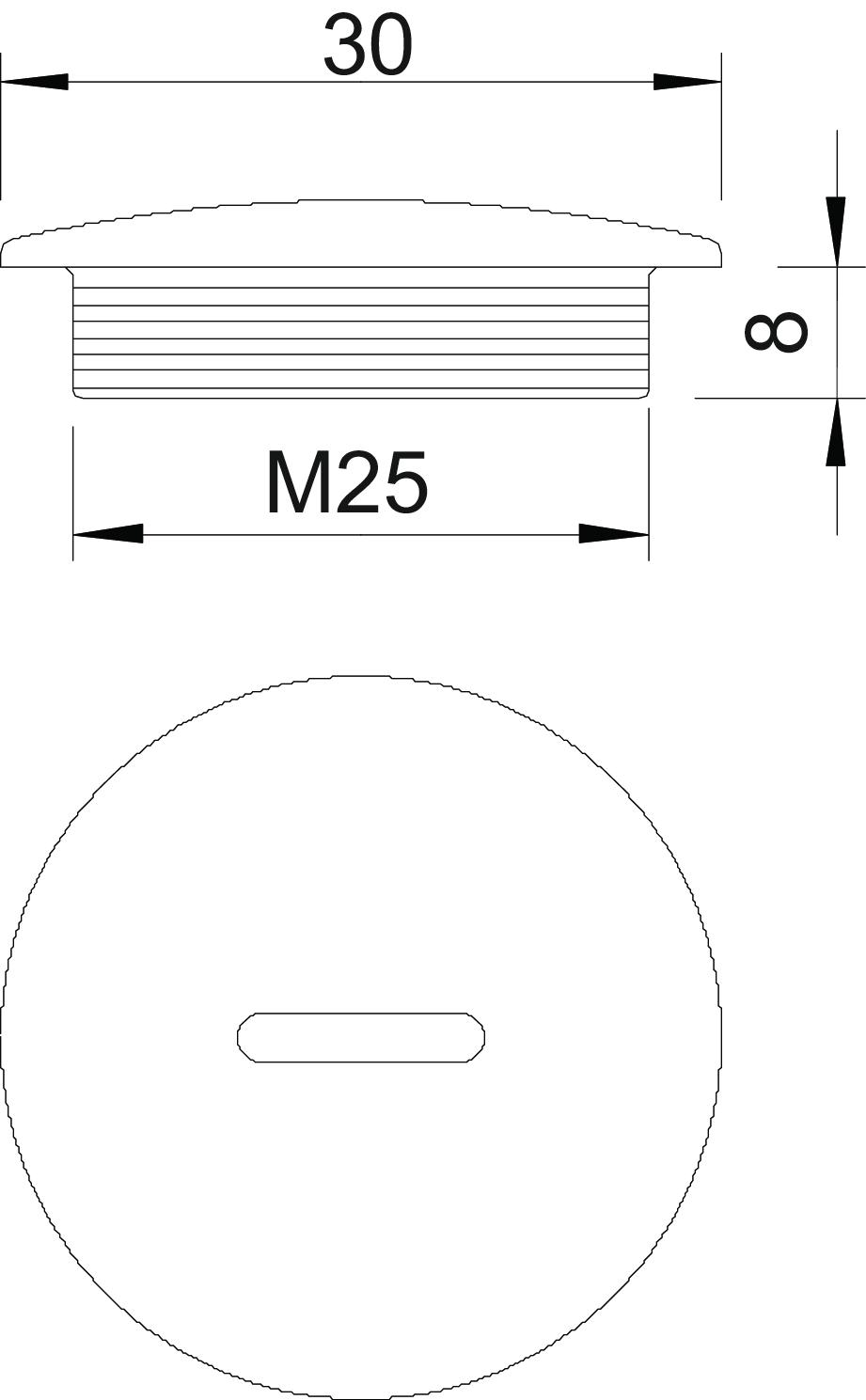 OBO Bettermann Vertr Verschlußschraube Iso,lgr 108 M25 PS
