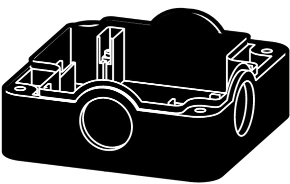 Eaton (Moeller) Gehäuseunterteil schwarz FAK-IU