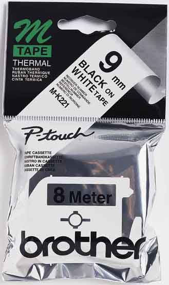 Brother Schriftbandkassette BF.weiß/ DF.schwarz M-K221S