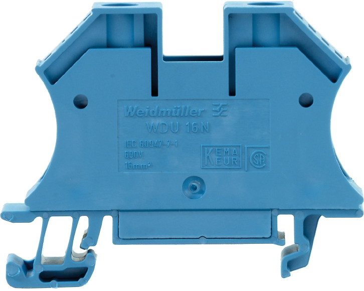 Weidmüller Durchgangsklemme 60x12x47mm bl WDU 16N BL