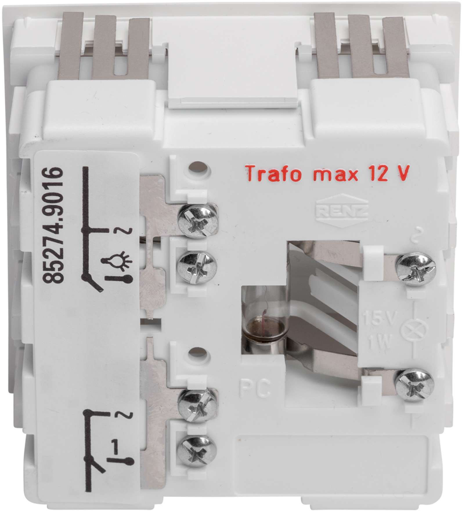 Renz Metallwaren. Komb.Klingel/Lichtmodul 97-9-85274 ws