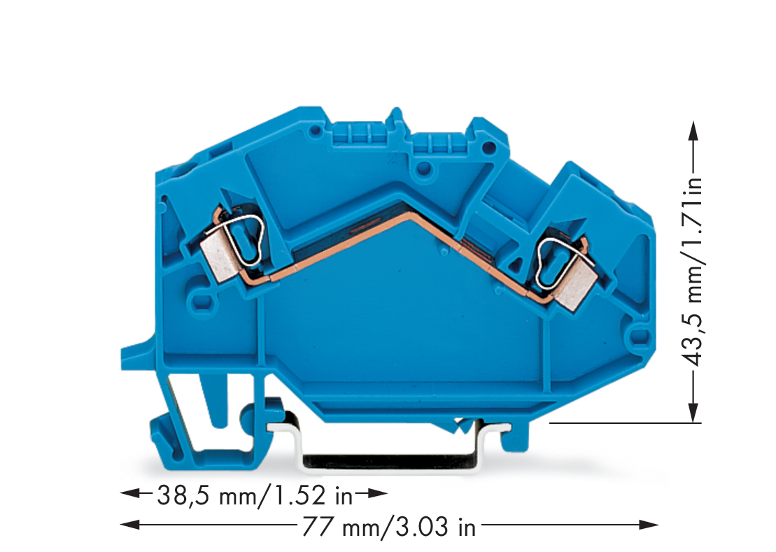 WAGO GmbH & Co. KG Durchgangsklemme 0,08-2,5mmq blau 780-604 WAGO GmbH & Co. KG Durchgangsklemme 0,08-2,5mmq blau 780-604