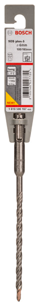 Bosch Power Tools Hammerbohrer Plus-5 6 x 100/165 1618596167