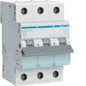 Hager Leitungsschutzschalter 3pol. B-10A, 6kA MBN310