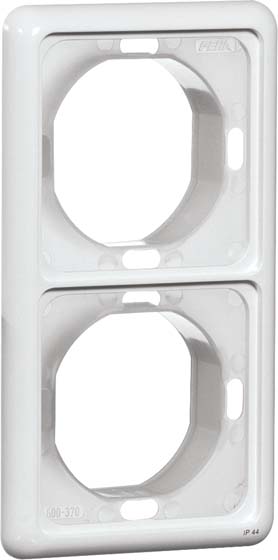 Peha Rahmen 2-fach rws waage/senkrecht D 80.672.02 WU
