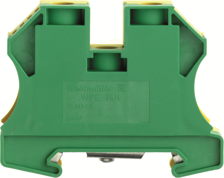Weidmüller Schutzleiterklemme 66x16x51mm WPE 35N