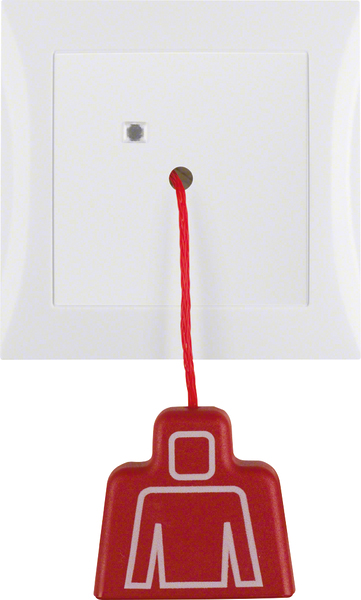 Berker Zugtaster pows/gl mit Rahmen 52028989